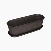 Jardiniera cu suport Balcony, plastic, antracit, 38 cm