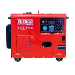 Generator portabil carcasat pe roti Primax GN5000dE, diesel, 5 KW, rezervor 15 l