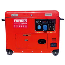 Generator portabil carcasat cu roti Energo Pmax GN7000dE, diesel, 7 KW, rezervor 17 l