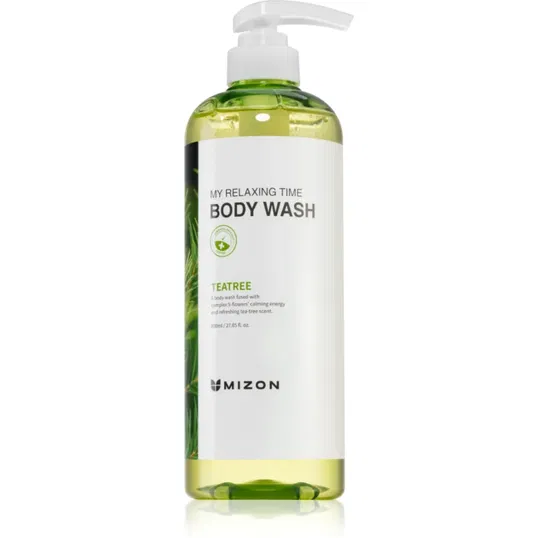 Mizon My Relaxing Time Tea Tree gel de dus revigorant pentru pielea problematică și grasă 800 ml