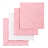 T-TOMI BIO Bamboo Baby Washcloths Balsam de spalat Pink 25 x 25 cm 4 buc