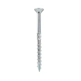 Surub cu cap inecat, otel zincat alb, 8 x 140 mm