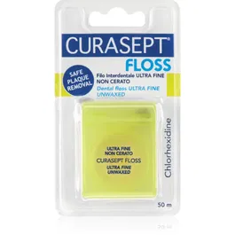 Curasept Dental Floss Ultra Fine Unwaxed ata dentara neceruita antibacterial 50 m
