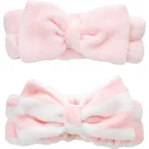Brushworks Makeup Headbands bentiță cosmetică cu fundă