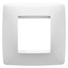 Rama aparataj Gewiss Chorus One International GW16122TB, 2 module, tehnopolimer, alb