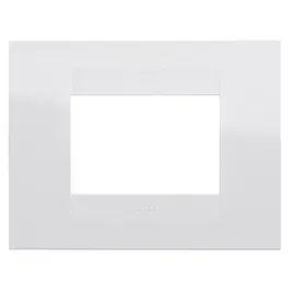 Rama decorativa aparataj Gewiss GW16402TB Geo, 2 module, tehnopolimer, alb