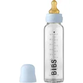 BIBS Baby Glass Bottle 225 ml biberon pentru sugari Baby Blue 225 ml