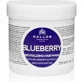 Kallos KJMN Professional Blueberry masca revitalizanta pentru par uscat, deteriorat si tratat chimic 275 ml
