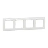 Rama ornamentala Schneider Sedna SDD311804, 4 module, alb, 85 x 298 x 10 mm