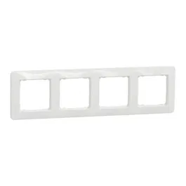 Rama ornamentala Schneider Sedna SDD311804, 4 module, alb, 85 x 298 x 10 mm