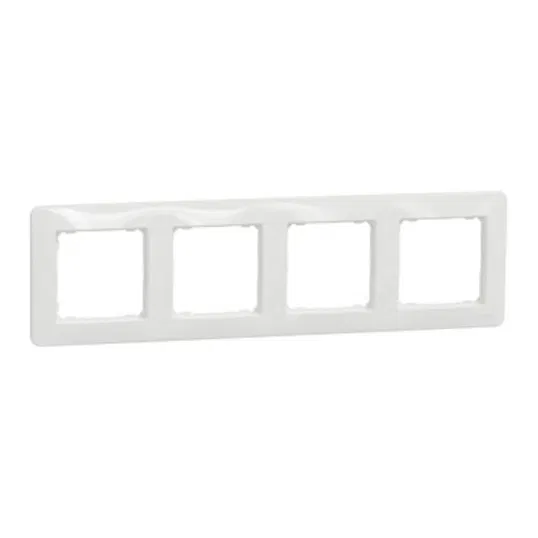 Rama ornamentala Schneider Sedna SDD311804, 4 module, alb, 85 x 298 x 10 mm