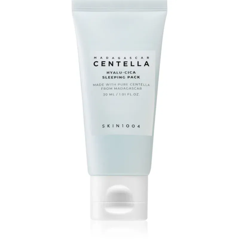 SKIN1004 Madagascar Centella Hyalu-Cica Sleeping Pack mască de noapte hidratantă, pentru un ten perfect pentru protectia tenului 30 ml