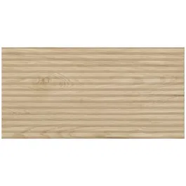 Gresie portelanata exterior/interior KAI Tilia beige, rectificata, structurata, mat, decor lemn, bej, 60 x 120 cm