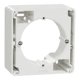 Cadru montaj aparent Schneider Sedna SDD311801, 1 modul, mijloc, alb, 84 x 83 x 43 mm