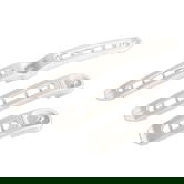 Cleme fixare 4 cabluri, alb, 100 bucati/set