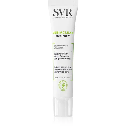 SVR Sebiaclear Mat+Pores fluid matifiant pentru reglarea cantitatii de sebum. 40 ml