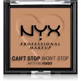 NYX Professional Makeup Can't Stop Won't Stop Mattifying Powder pudra matuire culoare 07 Caramel 6 g