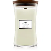 Woodwick Solar Ylang lumânare parfumată cu fitil din lemn 609.5 g