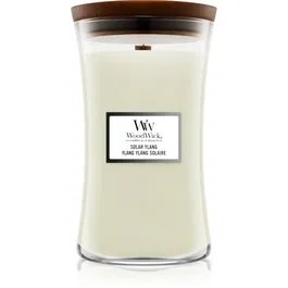 Woodwick Solar Ylang lumânare parfumată cu fitil din lemn 609.5 g