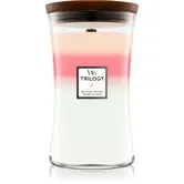 Woodwick Trilogy Blooming Orchard lumânare parfumată 609.5 g