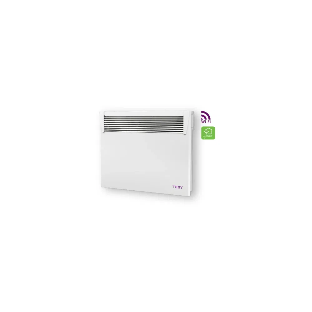 Convector electric de perete Tesy HeatEco Cloud CN031100 EI, 1000 W, 45 x 9 x 56 cm, display led, control electronic
