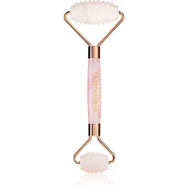Crystallove Rose Quartz 3D Teeth Roller rolă pentru masaj faciale 1 buc