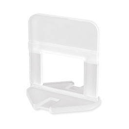 Distantier clips autonivelant, pentru placi cu grosimea de 3-12mm, polipropilena, alb, rost 3 mm, 50 bucati