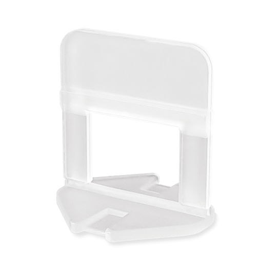 Distantier clips autonivelant, pentru placi cu grosimea de 3-12mm, polipropilena, alb, rost 3 mm, 50 bucati
