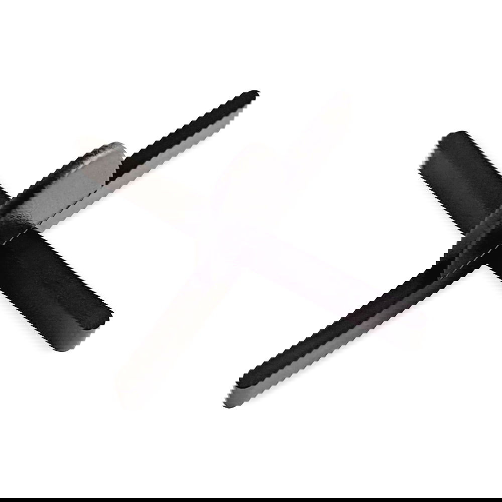 Distantier placi ceramice, tip cruce, refolosibili, polipropilena, negru, 1 mm, 100 bucati