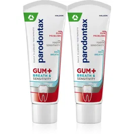 Parodontax Gum And Sens Original Pasta de dinti protectie complexa impotriva respiratiei mirositoare 2x75 ml