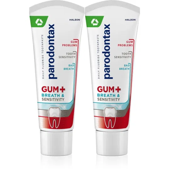 Parodontax Gum And Sens Original Pasta de dinti protectie complexa impotriva respiratiei mirositoare 2x75 ml