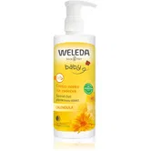 Weleda Baby and Child lapte pentru curatare pentru îngrijirea zilnică a fundulețului cu pompă 400 ml