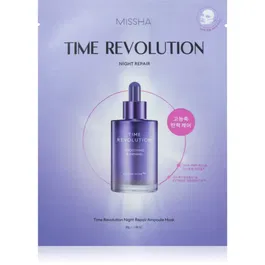 Missha Time Revolution Night Repair Ampoule mască facială de pânză cu efect anti-rid 30 g