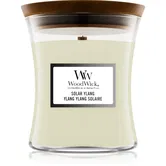 Woodwick Solar Ylang lumânare parfumată cu fitil din lemn 275 g