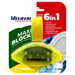Odorizant toaleta Misavan Maxi Block, lemon, 60 g
