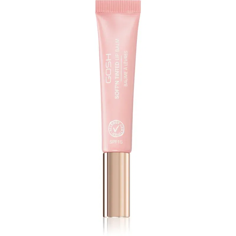 Gosh Soft`n Tinted balsam de buze tonifiant SPF 15 culoare 003 Rose 8 ml