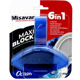 Odorizant toaleta Misavan Maxi Block, ocean, 60 gr