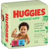 Huggies Natural Care servetele pentru curatare 3x56 buc
