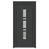 Usa PVC pentru intrare, antracit, 98 x 200 cm, 5 camere, dreapta