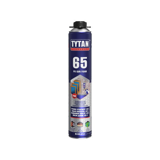 Spuma poliuretanica pentru montaj iarna, aplicare pistol, Tytan 65, 840 ml
