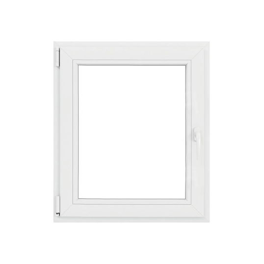 Fereastra PVC, 5 camere, deschidere oscilobatanta, stanga, alb, 80 x 100 cm