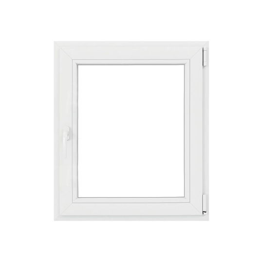 Fereastra PVC, 5 camere, deschidere oscilobatanta, dreapta, alb, 80 x 100 cm