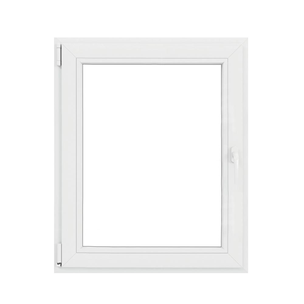 Fereastra PVC, 5 camere, deschidere oscilobatanta, stanga, alb, 90 x 120 cm