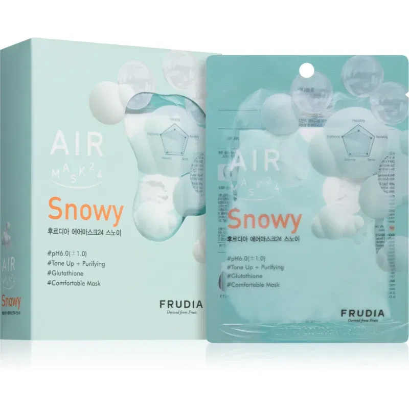 Frudia AIR Snowy masca pentru celule pentru uniformizarea nuantei tenului 10x25 ml