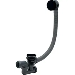 Coloana cu preaplin pentru cada Wirquin, cu buton si dop ABS, negru mat, ø40, 70 cm