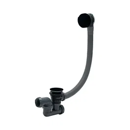 Coloana pentru cada Wirquin, cu buton si dop ABS, negru, 70 cm