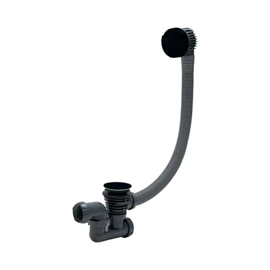 Coloana pentru cada Wirquin, cu buton si dop ABS, negru, 70 cm