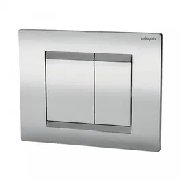 Placa comanda rezervor incastrat Wirquin Essentiel, dubla comanda, crom, 3/6 l