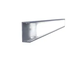Profil banda led Listello, tip U, aluminiu, montaj incastrat, argintiu, 8.2 x 19 mm, 2,7 m