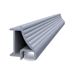 Profil banda led Listello LED.824.10.PKR2, aluminiu, pentru cabine dus, argintiu, 18 x 24 mm, 2,7 m